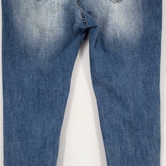 KanCan Nala Mid Rise Skinny Jeans Distressed Raw Hem Ankle Length Size 31 - Picture 3 of 7